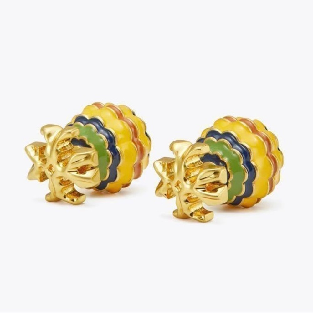 Tory Burch Roxanne Double Sided Stud Earrings New Dust Bag Included